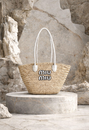 Miu Miu Tejida Tote Bag