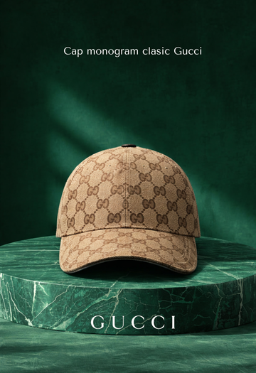 Gorra Gucci Monograma Clásico