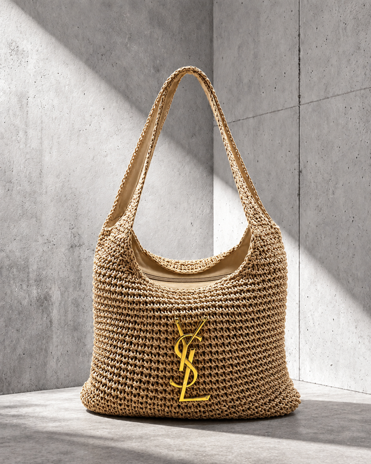 Ysaint Laurent Icare Hobo Rafia