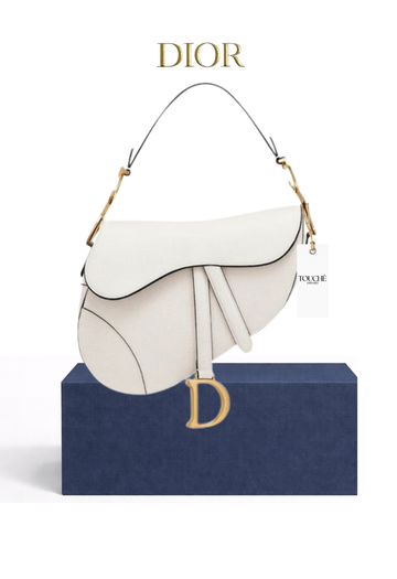 Dior Saddle White Mate