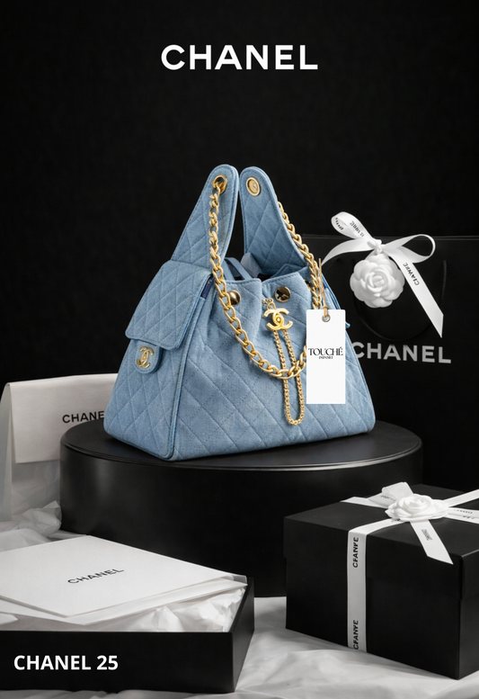 Chanel 25 Médium Denim Celeste