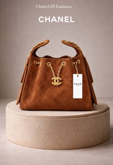 Chanel 25 Gamuza Camel