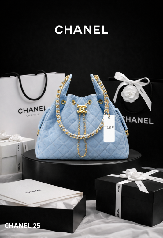Chanel 25 Médium Denim Celeste