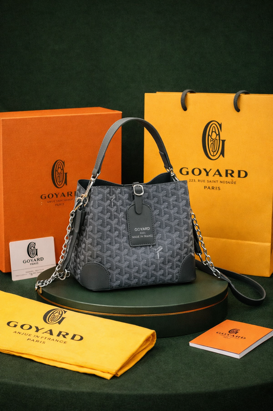 Bolso Goyard Petit Flot bucket Gris