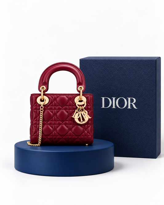Christian Dior Cannes Bordó Mini
