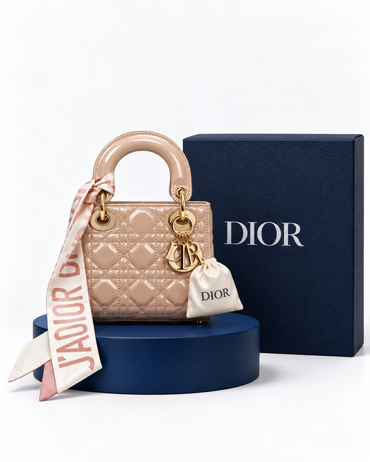 Christian Dior Cannes Beige Charol