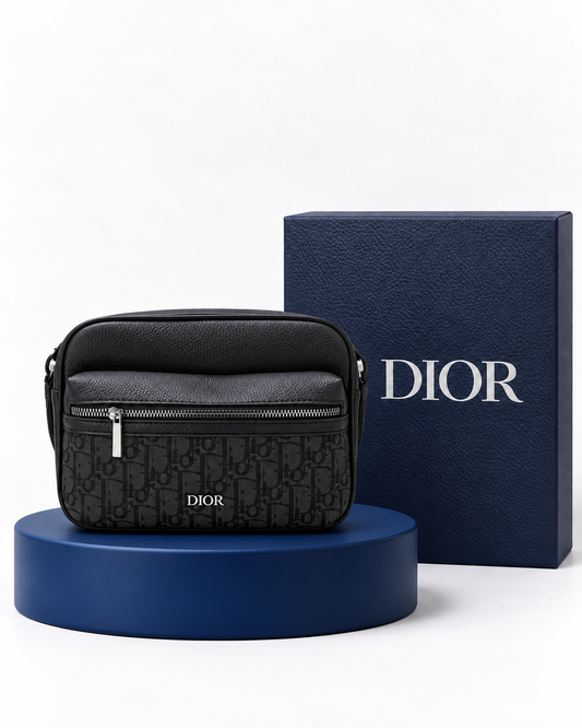 Christian Dior Messenger Oblique Negro