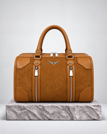Zadig & Voltaire Sunny Medium Gamuza Camel