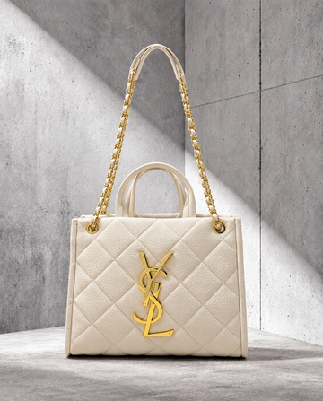 Ysaint Laurent Tote Beige