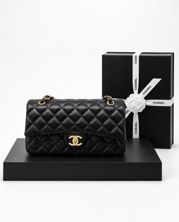 Chanel Flap Negro Dorado