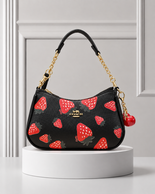 Coach Teri Shoulder Bag Strawberry