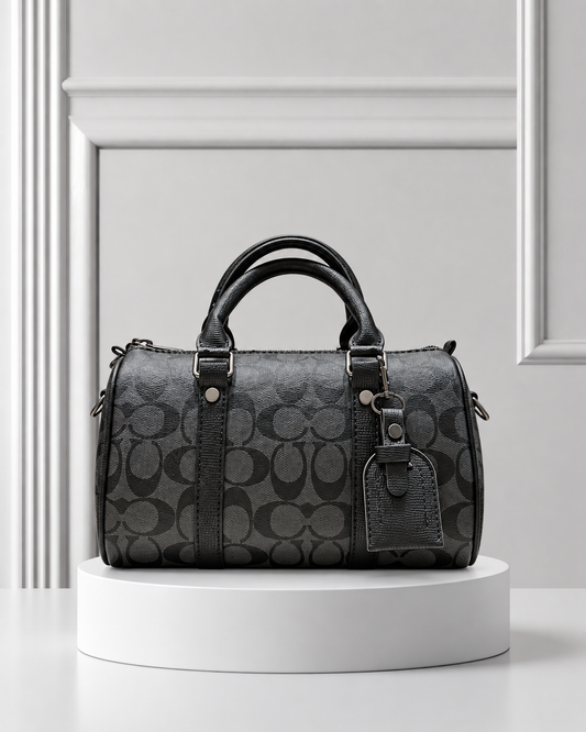 Coach Rowan Satchel Signature Negra