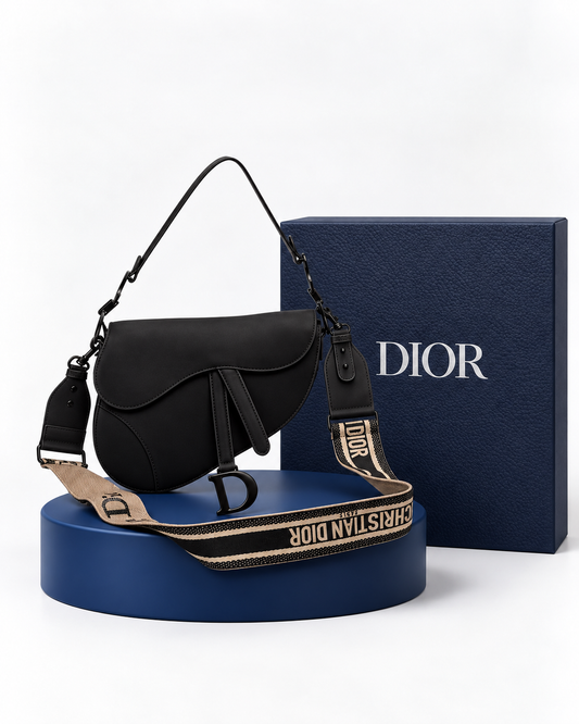Christian Dior Saddle Total Mate Negro