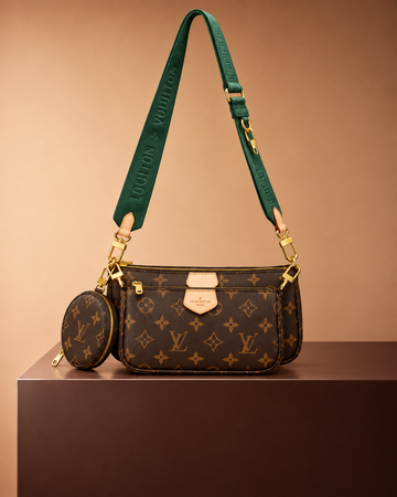 Louis Vuitton Multi Pochette Marrón Verde