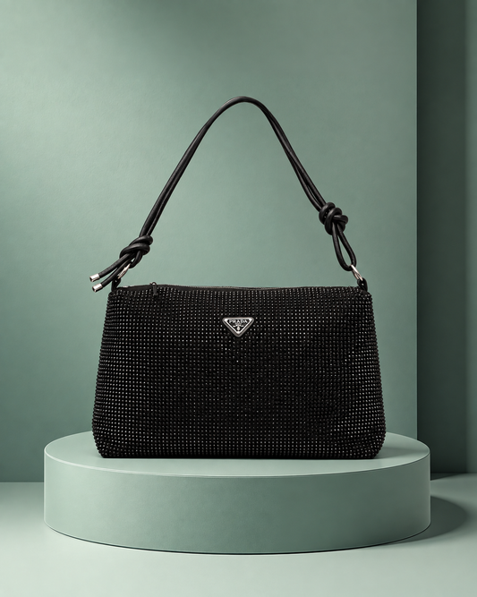 Prada Keepall Strass Negro