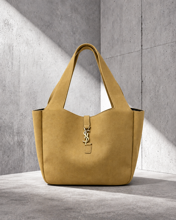 Ysaint Laurent Le 5 à 7 Bea Beige Gamuza