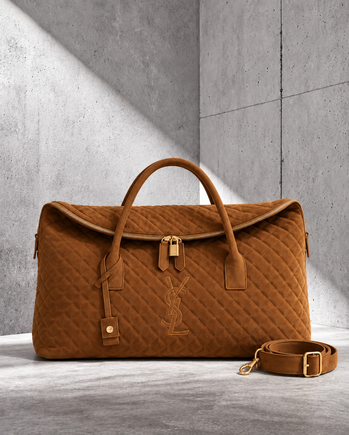 Ysaint Laurent Duffle Suede Suela Gamuza