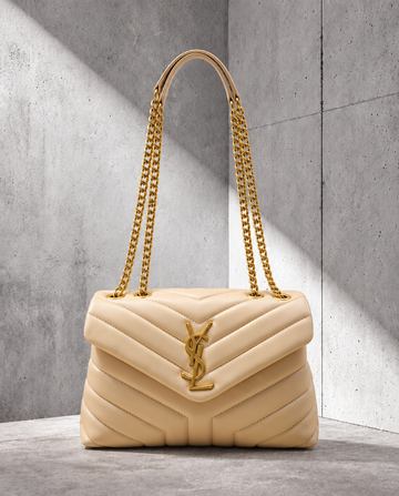 Ysaint Laurent LouLou Puffer Beige
