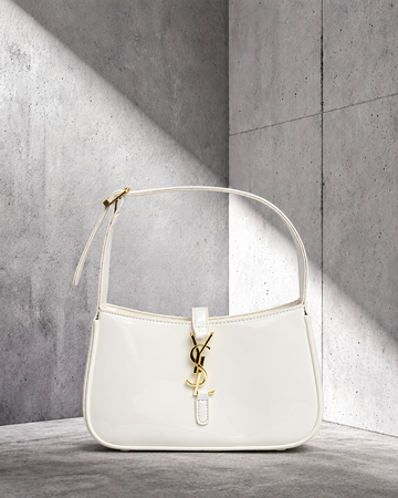 Ysaint Laurent Clásica Blanco Charol