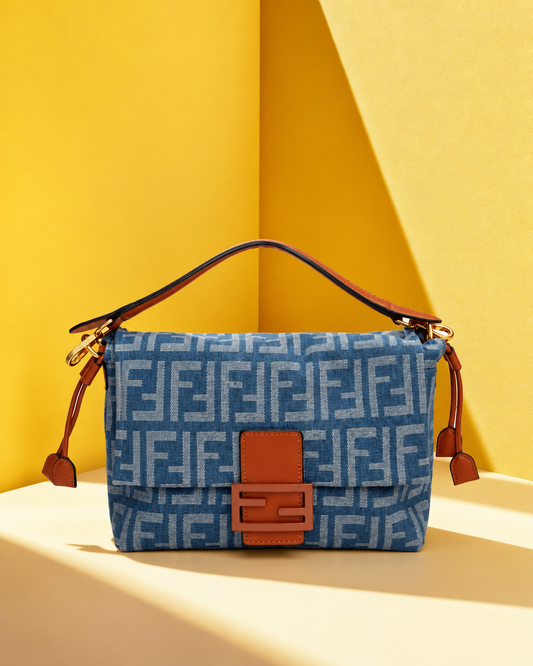 Fendi Mamma Baguette Azul