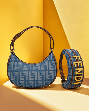 Fendi Curve Azul Denim
