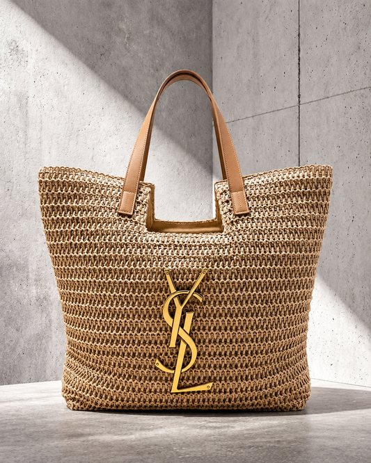 Ysaint Laurent Camille Natural Rafia