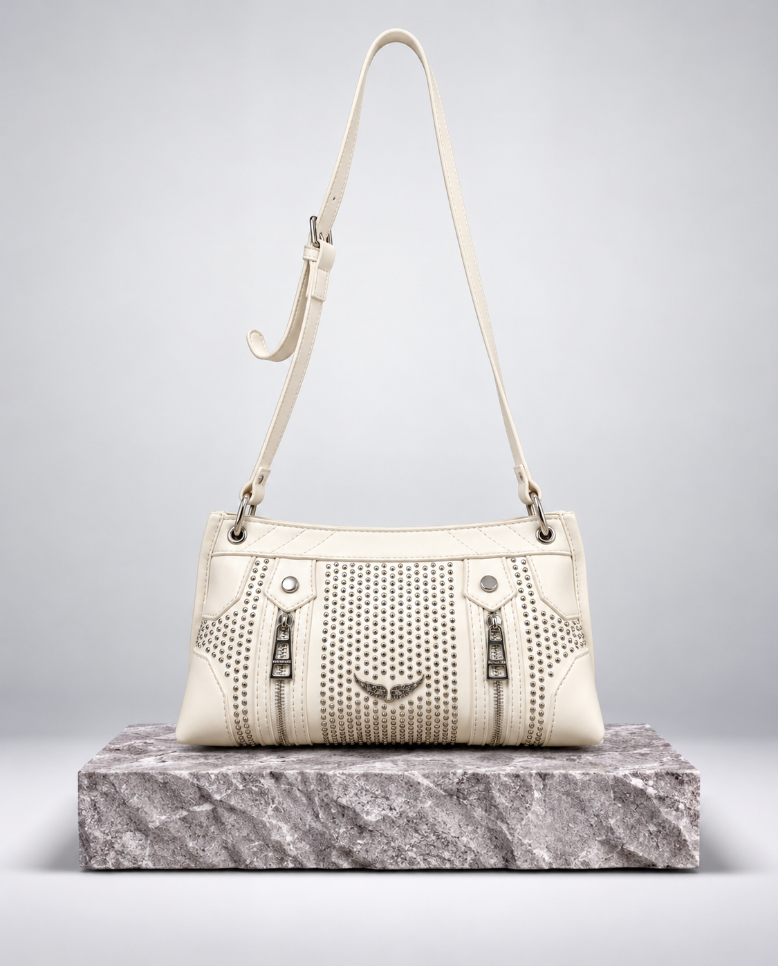Zadig & Voltaire Sunny Mood Studs Marfil