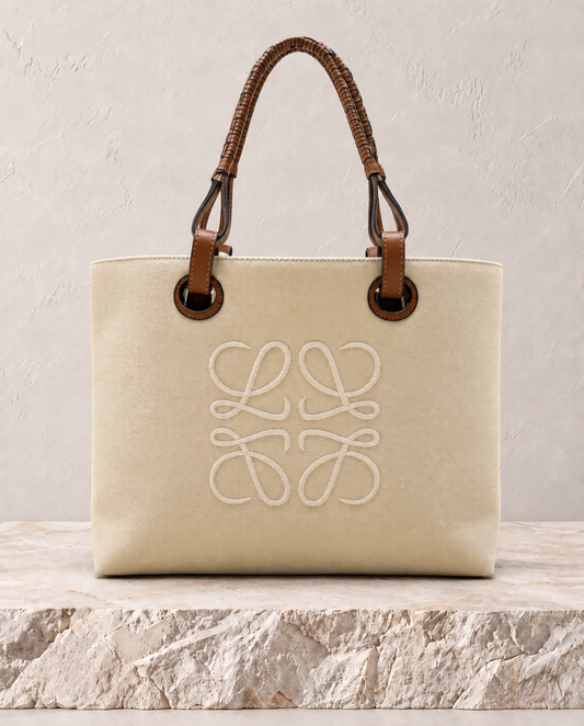 Loewe Anagram Tote Beige Canvas