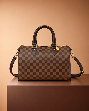 Louis Vuitton Speedy Bandoulière 35 Damier Marrón