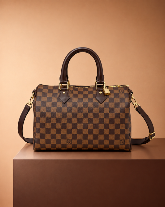 Louis Vuitton Speedy Bandoulière 35 Damier Marrón