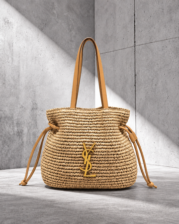 Ysaint Laurent Jamie Shopping Tote Rafia