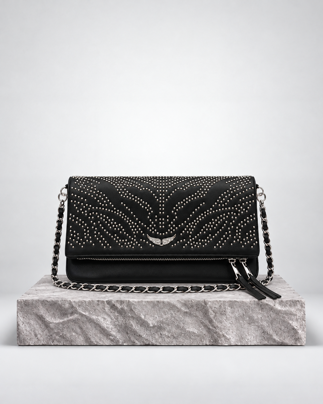 Zadig & Voltaire Rock Arrow Studs Negro