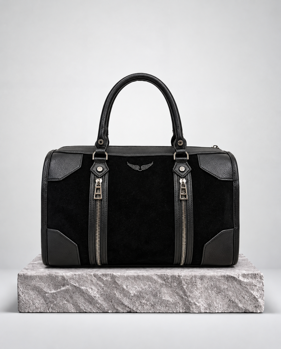 Zadig & Voltaire Sunny Medium Gamuza Negro