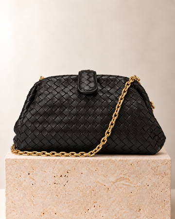 Bottega Veneta Lauren 1980 Intrecciato Negro