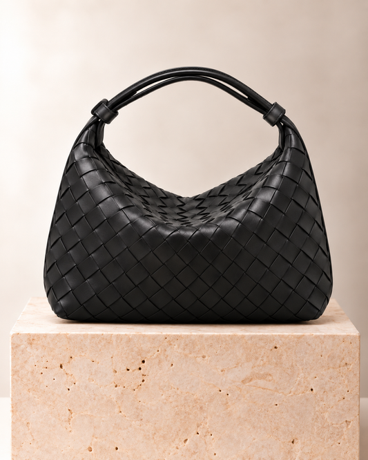 Bottega Veneta Wallace Intrecciato Negro
