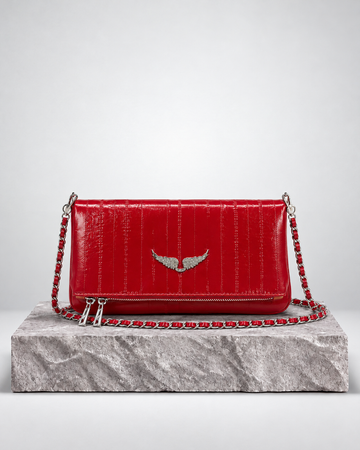Zadig & Voltaire Rock Vintage Patent Rojo
