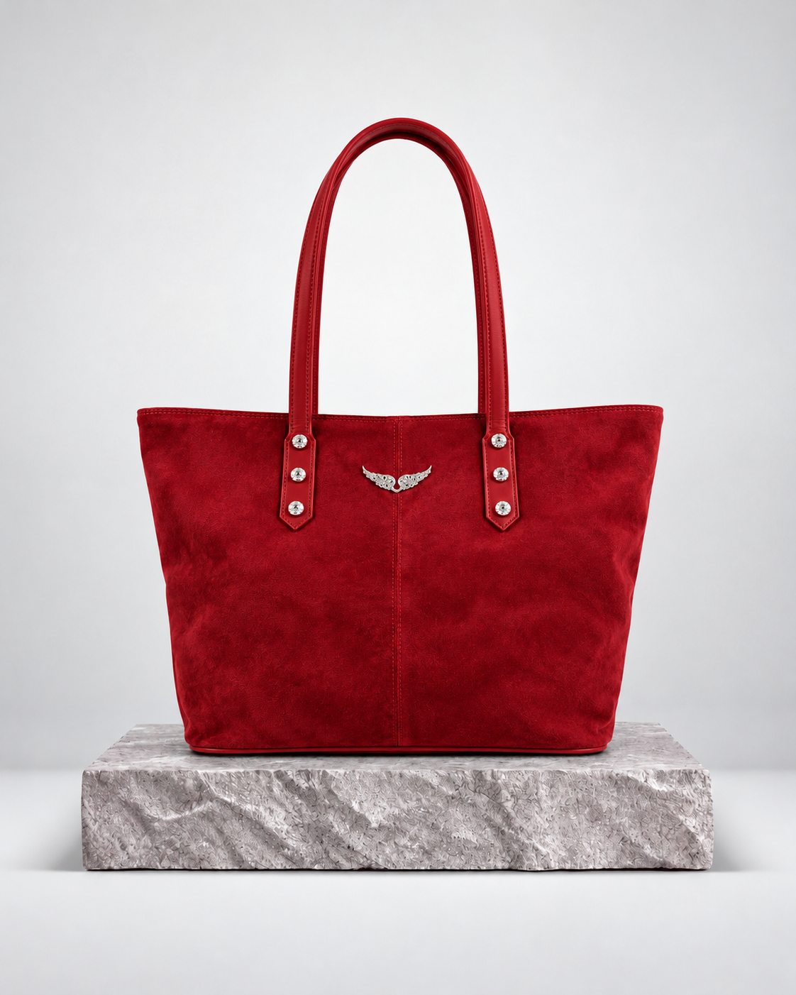Zadig & Voltaire Mick Wings Suede Rojo