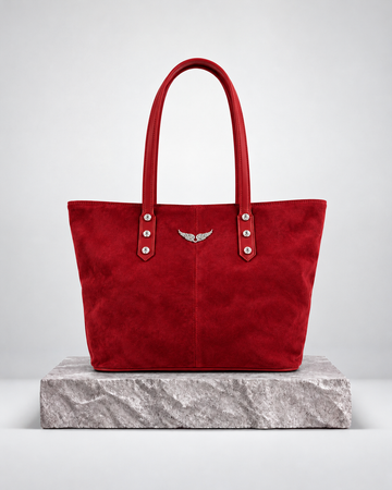 Zadig & Voltaire Mick Wings Suede Rojo