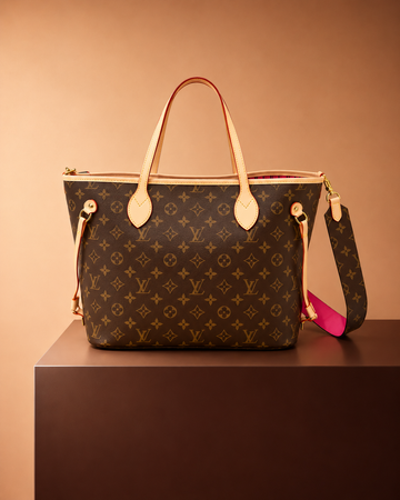 Louis Vuitton Neverfull MM Rosa Monograma