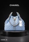 Chanel 25 Médium Denim Celeste