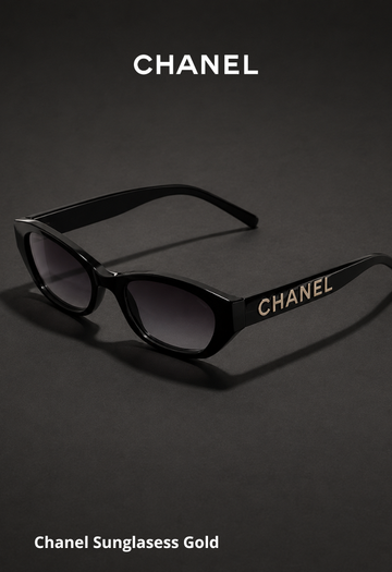 Chanel Rectangular Black Lentes-Sunglasess