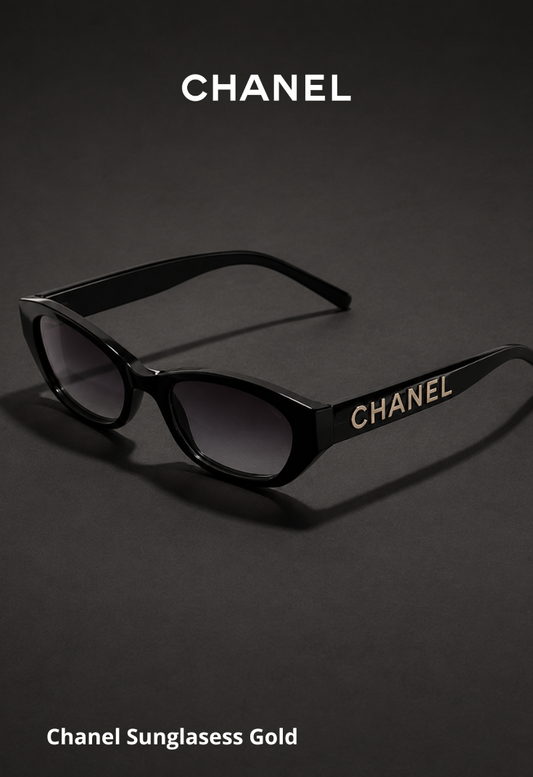 Chanel Rectangular Black Lentes-Sunglasess