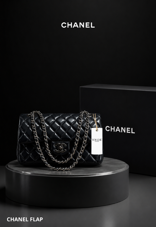 Chanel Classic Flap Herraje Plateado