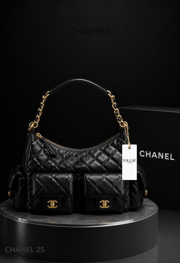 Chanel Multi Pocket Hobo Bag