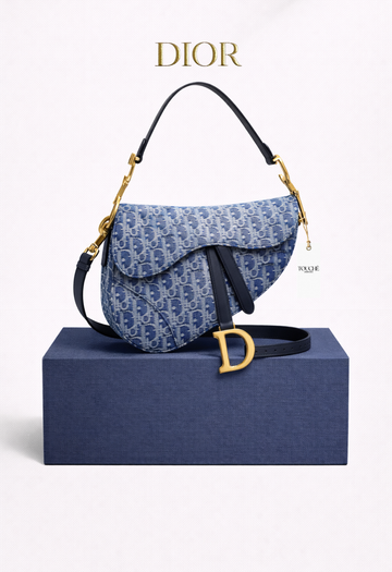 Dior Saddle Bordada Denim