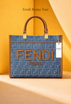 Fendi Roma Tote Denim