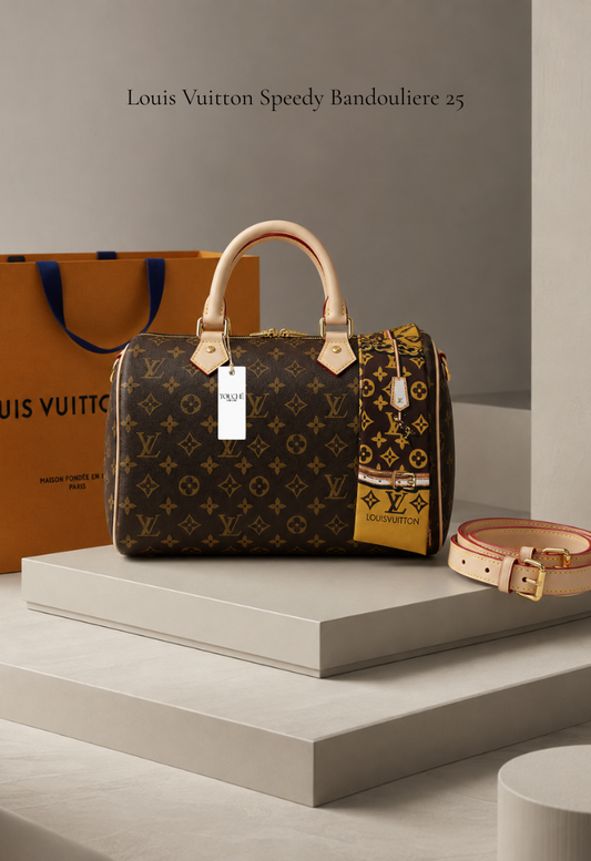 Louis Vuitton Speedy Bandouliere 25 Beige Monograma