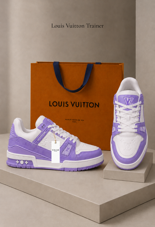 Louis Vuitton Trainer Blanco Lila