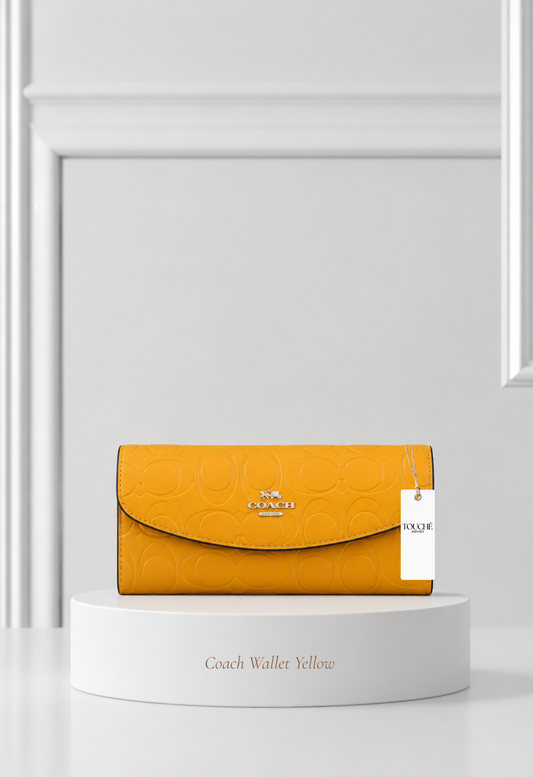 Coach Wallet Yellow