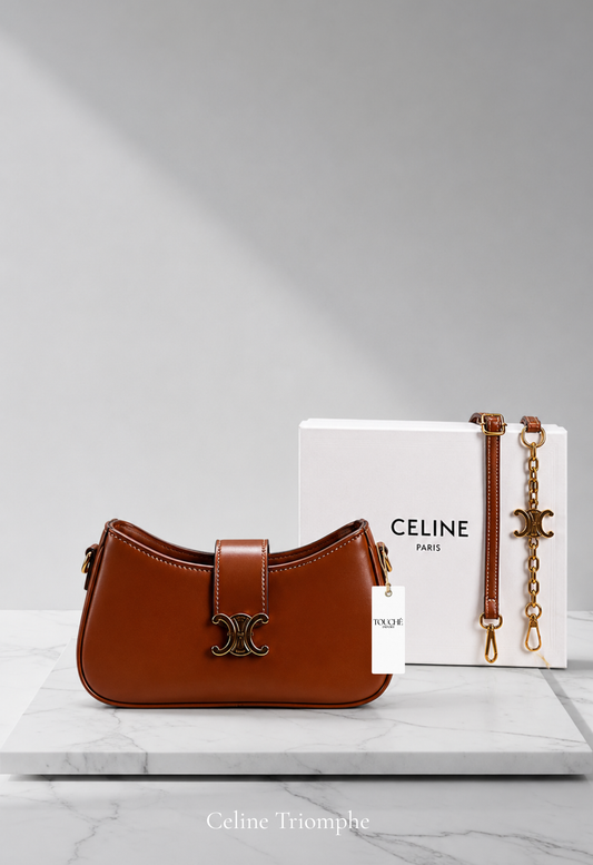 Celine Teen Conti Bucket Tan